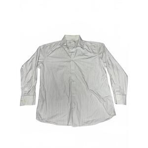 Banana Republic Men's Striped Button Front Long Sleeve Dress Shirt L